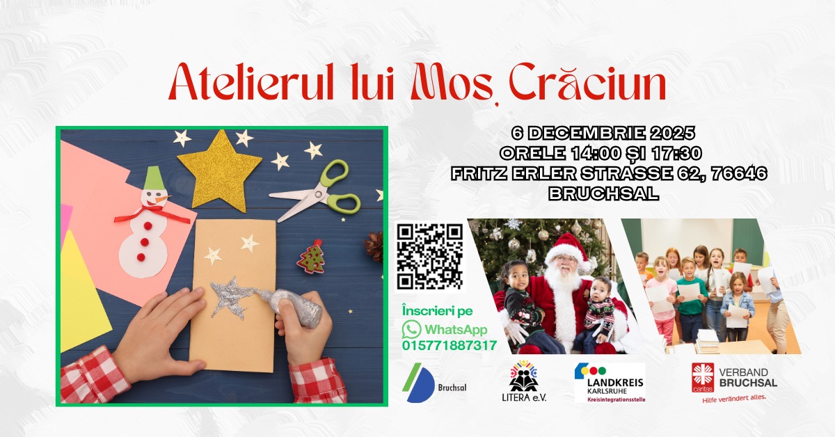 🔔🎅 Atelierul lui Moș Crăciun – 6 Decembrie 2025
